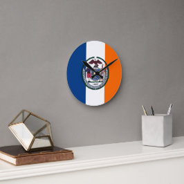 Show off your colors - New York Runde Wanduhr