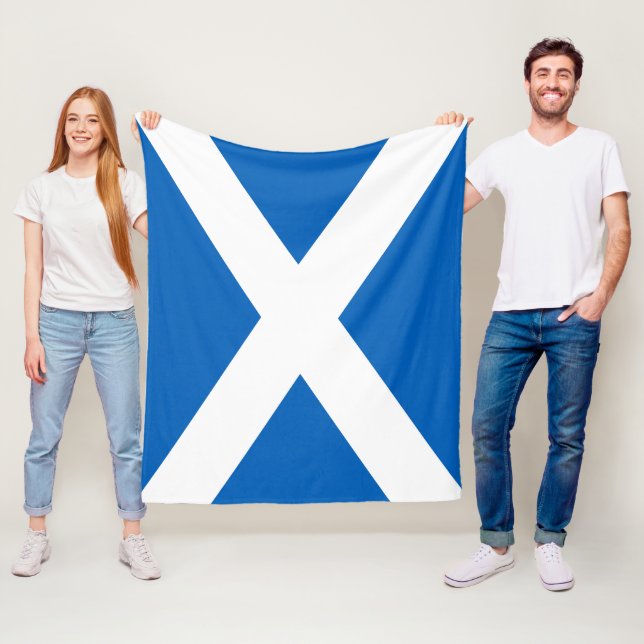 Show off your colors – Scotland Fleecedecke (Beispiel)