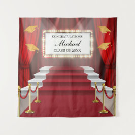 Show Red Carpet Graduation Backdrop banner Wandteppich