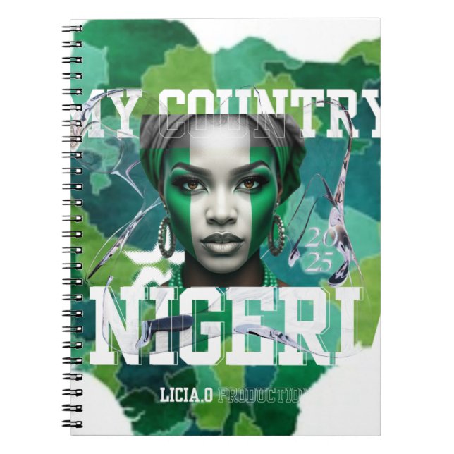 Show your Naija pride in style! with lycia oe Notizblock (Vorderseite)
