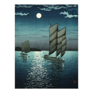 Showa Era, Boot von Tsuchiya Koitsu Fotodruck