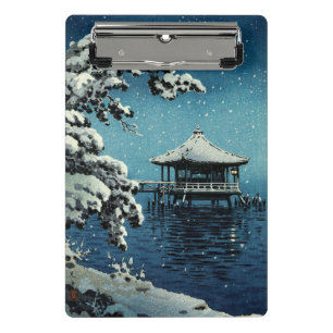 Showa Era, Winter von Tsuchiya Koitsu Mini Klemmbrett