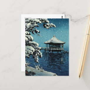 Showa Era, Winter von Tsuchiya Koitsu Postkarte