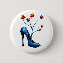 Showaddict High Heels Art Fashionista Button
