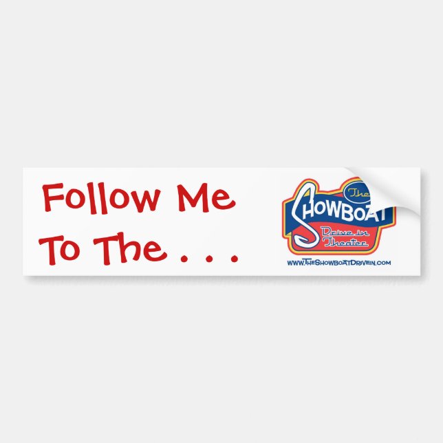 Showboat-Antrieb im Autoaufkleber (Vorne)