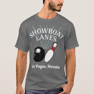 Showboat Lanes - Las Vegas, NV - Vintager Bowling T-Shirt