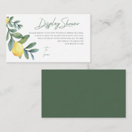 Showcard, No Wrap, Lemon Brautparty Begleitkarte