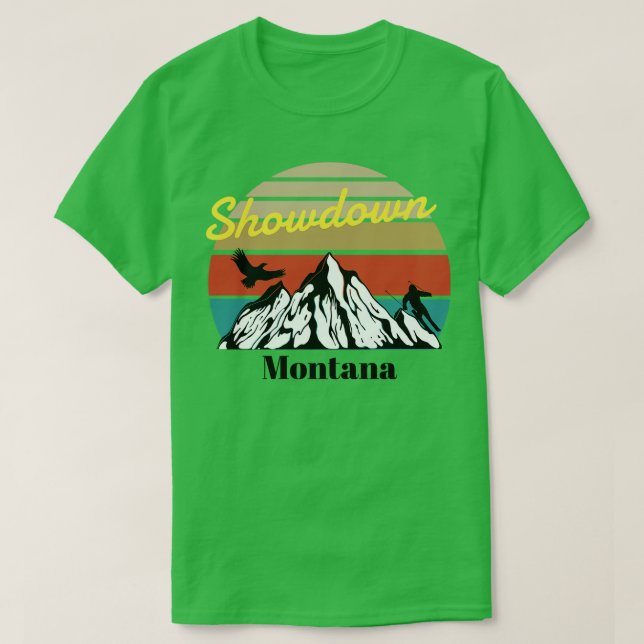 Showdown Ski Montana 1 T-Shirt (Design vorne)