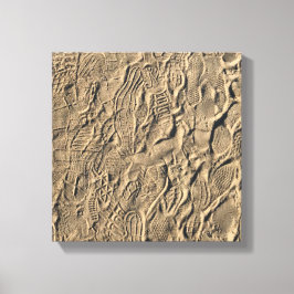 Showdrucke im Sand Leinwanddruck