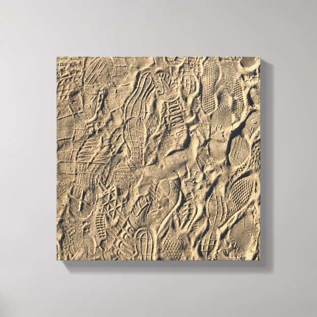 Showdrucke im Sand Leinwanddruck (Vorderseite)