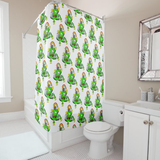 Shower Curtain St. Patrick's Day Rabbit Duschvorhang (Beispiel)