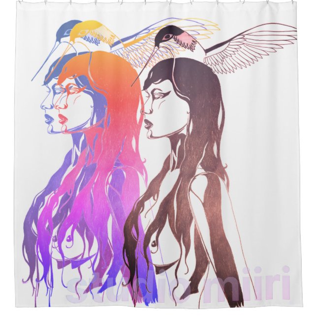 SHOWER CURTAIN studio miiri Duschvorhang (Vorderseite)