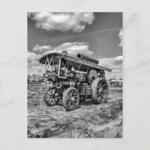 Showmans Engine "Lord Nelson" Schwarz und Weiß Postkarte