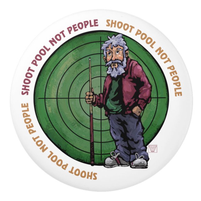 Showpool Nicht Personen Keramikknauf (Vorderseite)