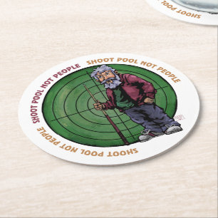 Showpool Nicht Personen Runder Pappuntersetzer