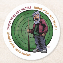 Showpool Nicht Personen Runder Pappuntersetzer