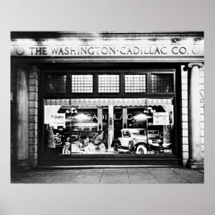 Showroom der Washington Cadillac Company 1927 Poster