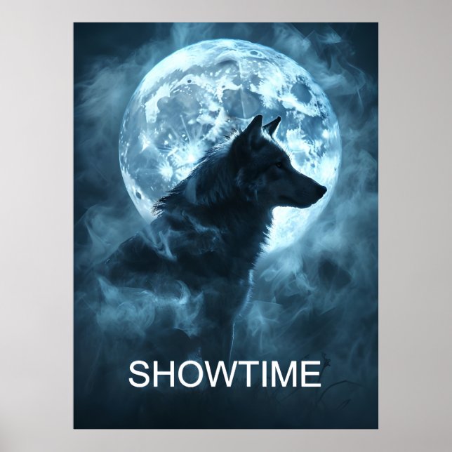 Showtime Werewolf Poster, Vollmond Transformation Poster (Vorne)