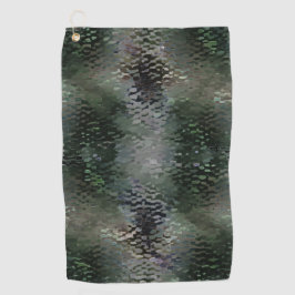 Showy Scaly Plaques, die über dunklen Fonds schwim Golfhandtuch