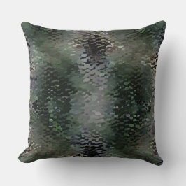 Showy Scaly Plaques, die über dunklen Fonds schwim Kissen