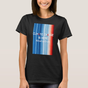 ShowYourStripes KLIMAWANDEL IST HIER Globaler Krie T-Shirt