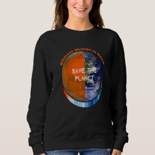 ShowYourStripes u2013 SPEICHERN SIE DEN PLANET-Kli Sweatshirt