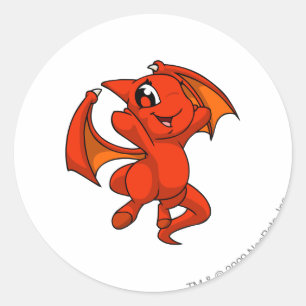 Shoyru Red Runder Aufkleber