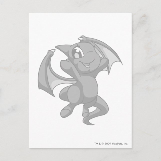 Shoyru Silver Postkarte (Vorderseite)