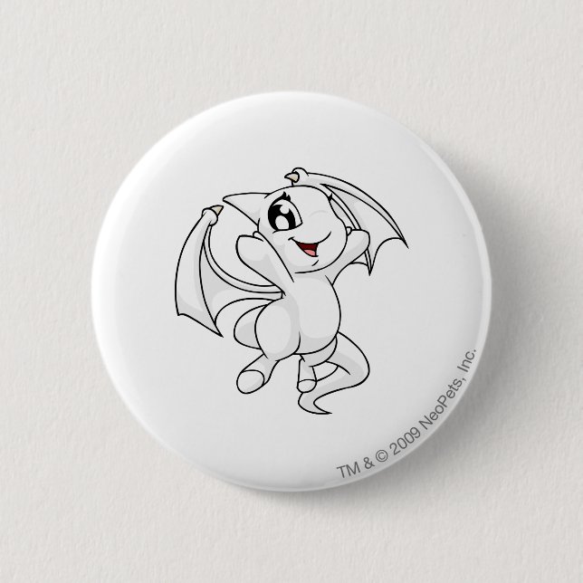 Shoyru Weiß Button (Vorderseite)