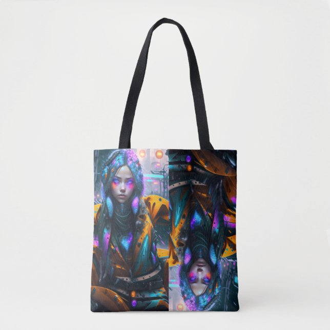 Shpper-Tasche Neon Girl-Design (Vorderseite)