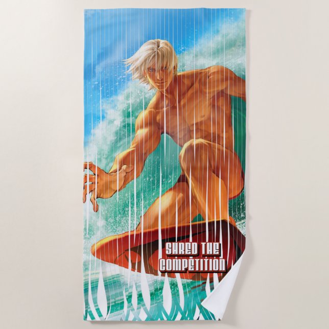 Shred 1 Beach Handtuch (Vorderseite)