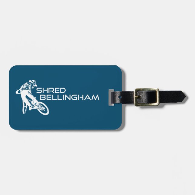 Shred Bellingham Washington Mountain Biking Gepäckanhänger (Vorderseite horizontal)