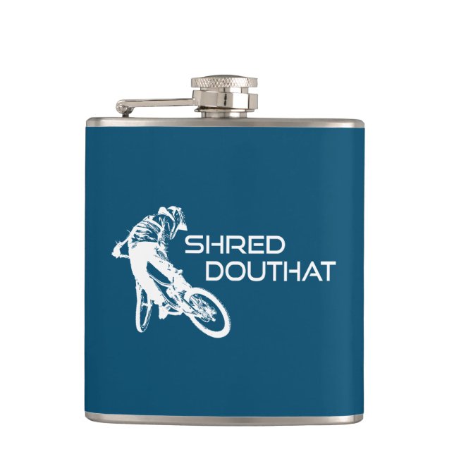 Shred Douthat Staat Park Virginia Mountain Biking Flachmann (Vorderseite)