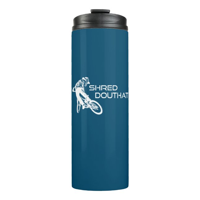 Shred Douthat Staat Park Virginia Mountain Biking Thermosbecher (Vorderseite)