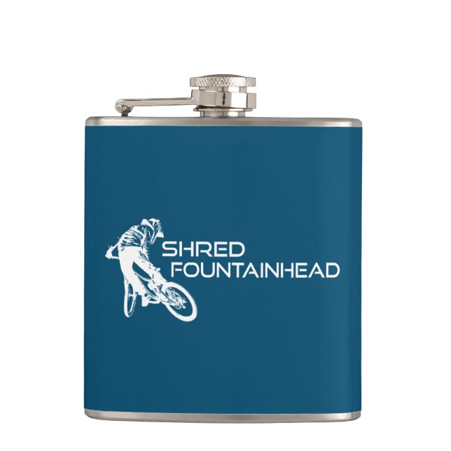Shred Fountainhead Virginia Mountain Biking Flachmann (Vorderseite)