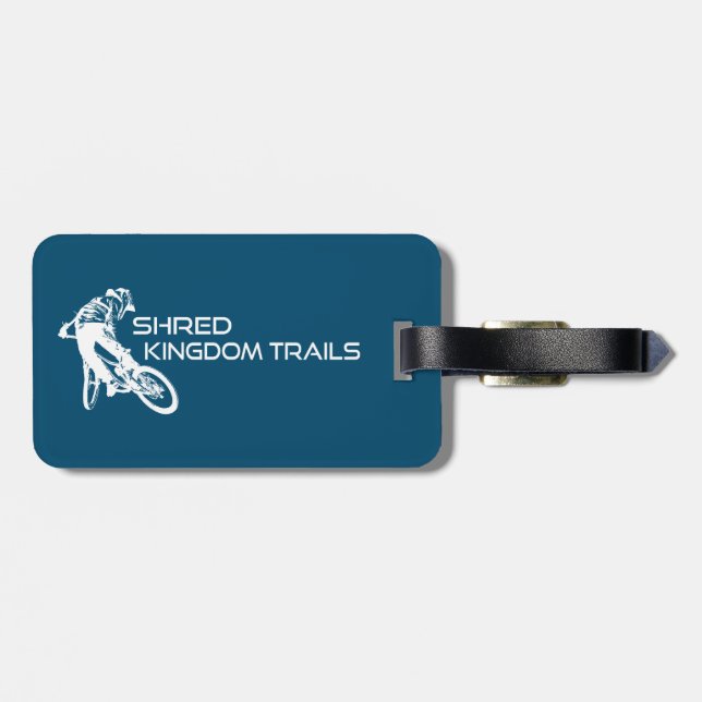 Shred Kingdom Trails Vermont Gepäckanhänger (Rückseite horizontal)