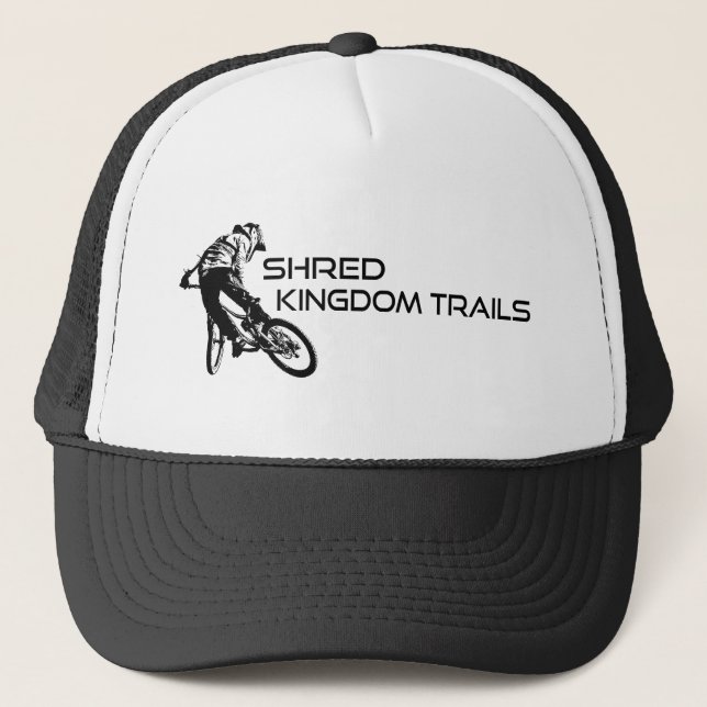 Shred Kingdom Trails Vermont Truckerkappe (Vorderseite)