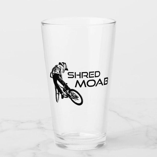 Shred Moab Mountainbiken Glas (Vorderseite)