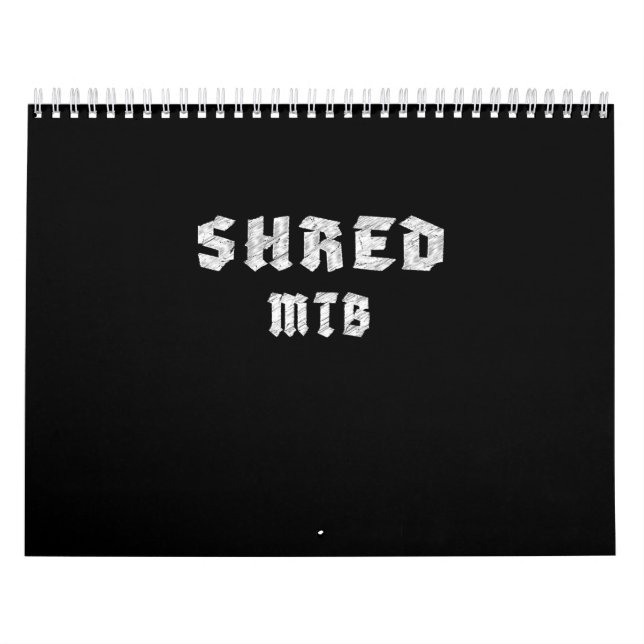 Shred Mtb Mountain Biking Kalender (Titelbild)