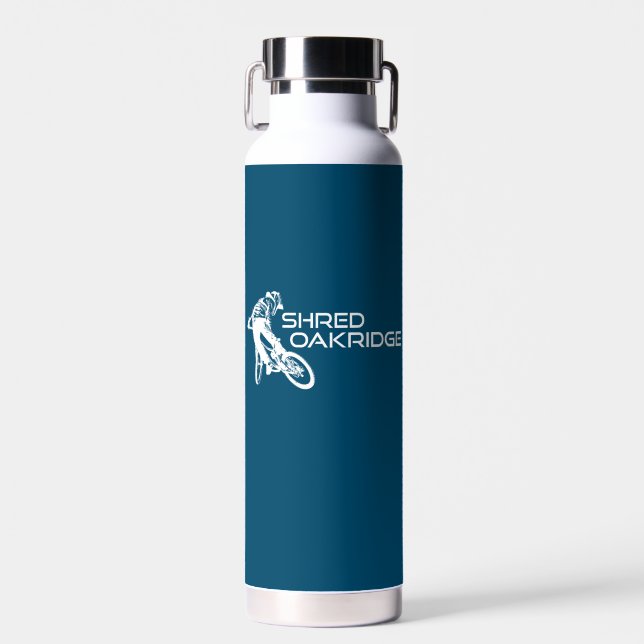 Shred Oakridge Oregon Mountain Biking Trinkflasche (Vorne)