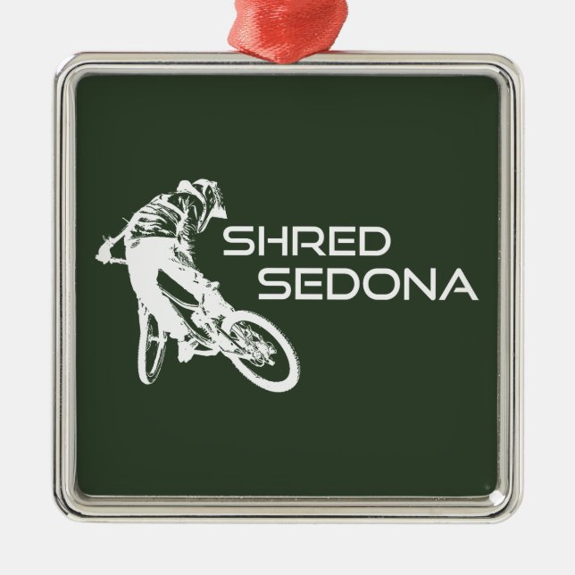 Shred Sedona Arizona Ornament Aus Metall (Vorne)