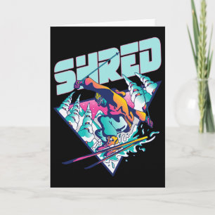 Shred Shirt Vintage Freestyle Skate 80er Kostüm Re Karte