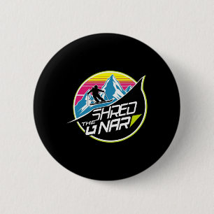 Shred The Gnar Skifahren Freestyle Diamond Winter  Button