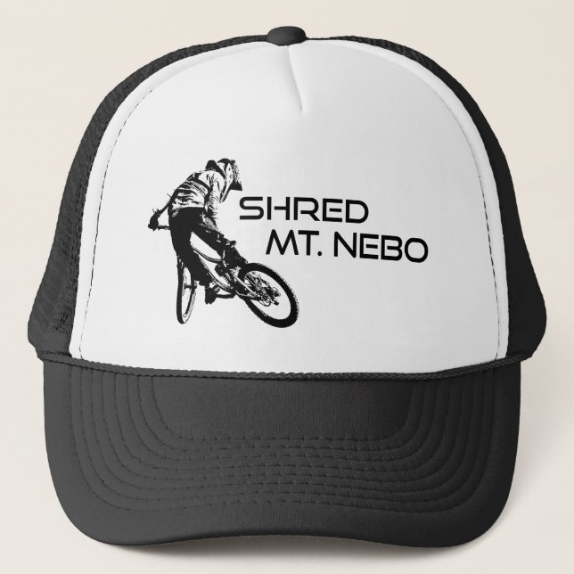 Shred The Mt. Nebo Trail Bentonville Truckerkappe (Vorderseite)