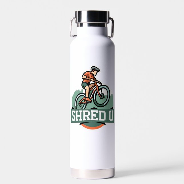 Shred University Mountain Biking Trinkflasche (Vorne)