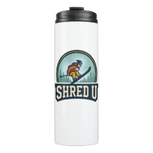 Shred University Skiing Thermosbecher