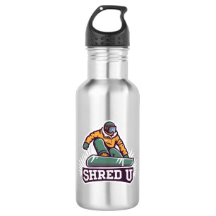 Shred University Snowboarding Edelstahlflasche