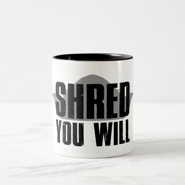 Shred You Will Zweifarbige Tasse (Mittel)