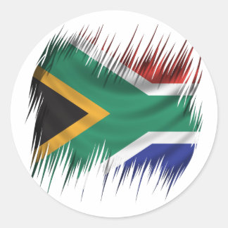 Shredders South Africa Flag Runder Aufkleber