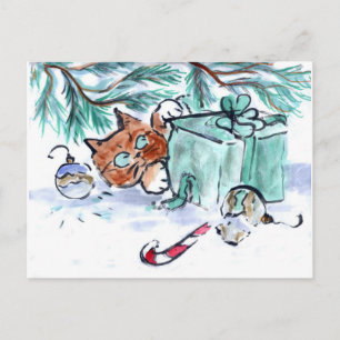 shredding a Christmas Present, What? Feiertagspostkarte